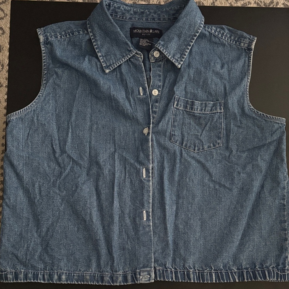 Mountain Lake Blue Denim Top
